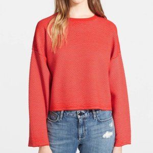 Theory Tamrist Striped Knit long sleeve Sweater sz Med